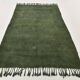 Forest Green Turkish Woven Kilim Rug For Bedroom, 157x278 Cm