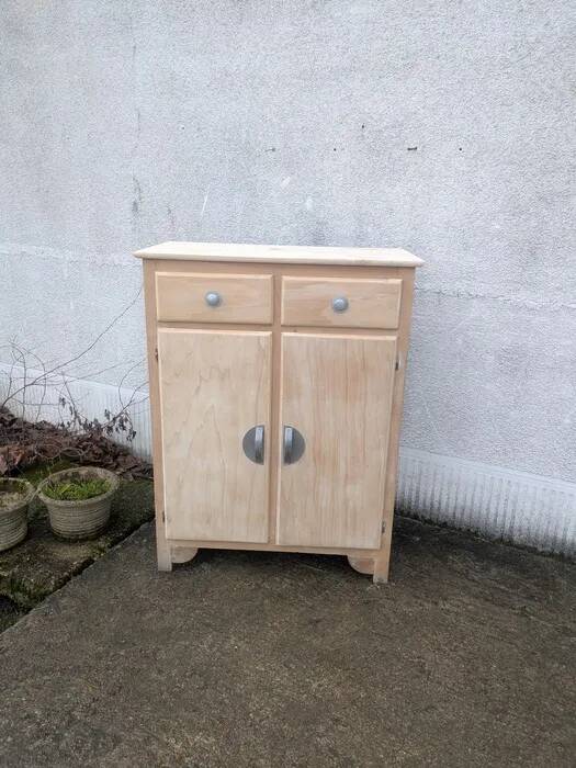 Buffet vintage en bois naturel