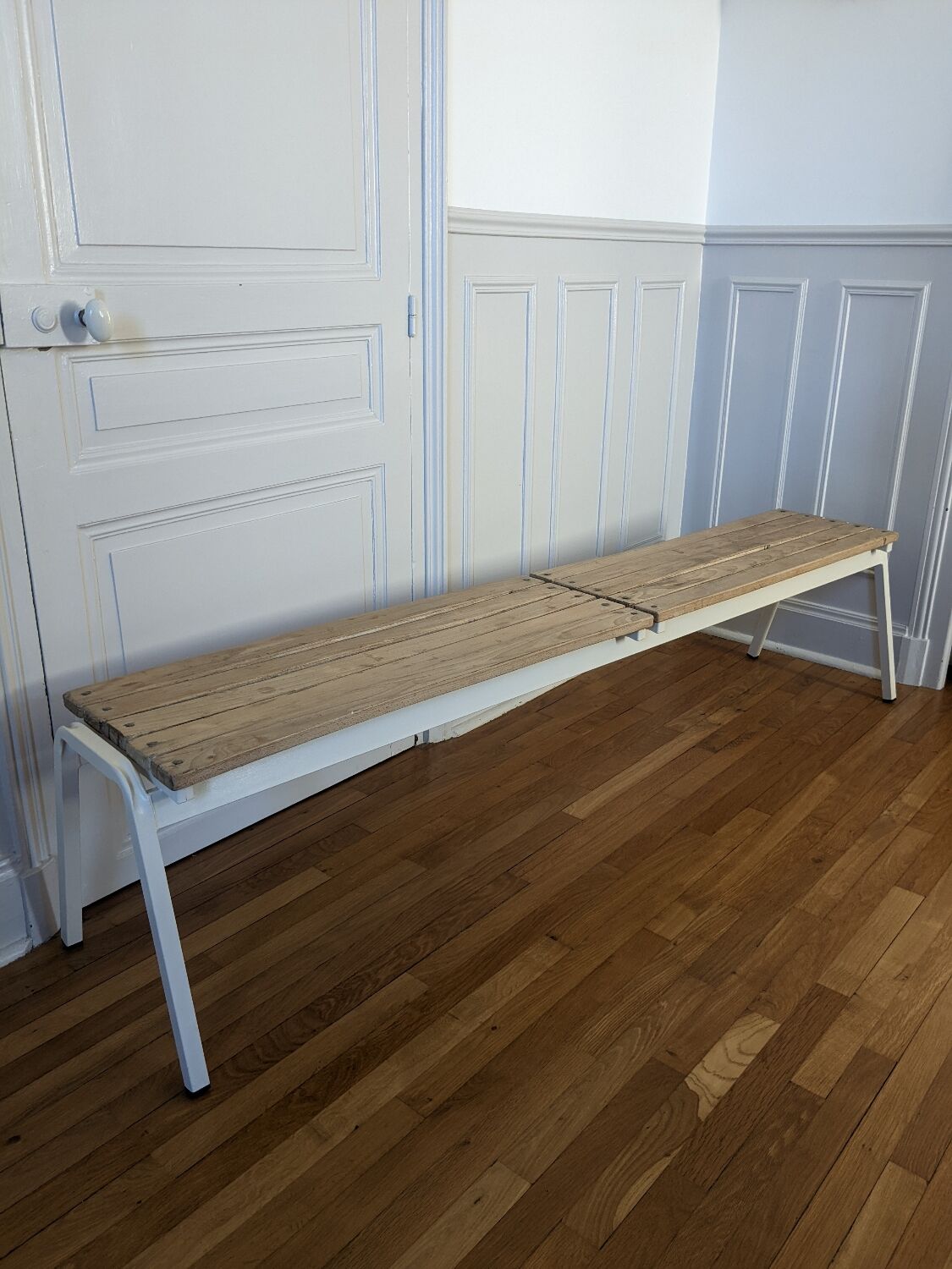 Large vintage school desk