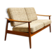 Mid century teak two-seater sofa by Arne Vodder for France and Son, Denmark, 1950s