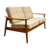 Mid century teak two-seater sofa by Arne Vodder for France and Son, Denmark, 1950s