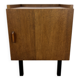Chevet moderniste années 50, bois et métal, vintage