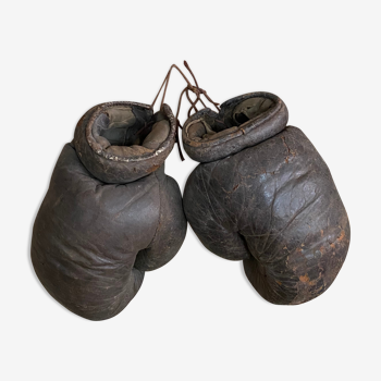 Old boxing gloves early twentieth century