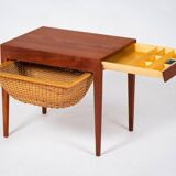 Teak Side Table by Severin Hansen for Haslev, 1950s