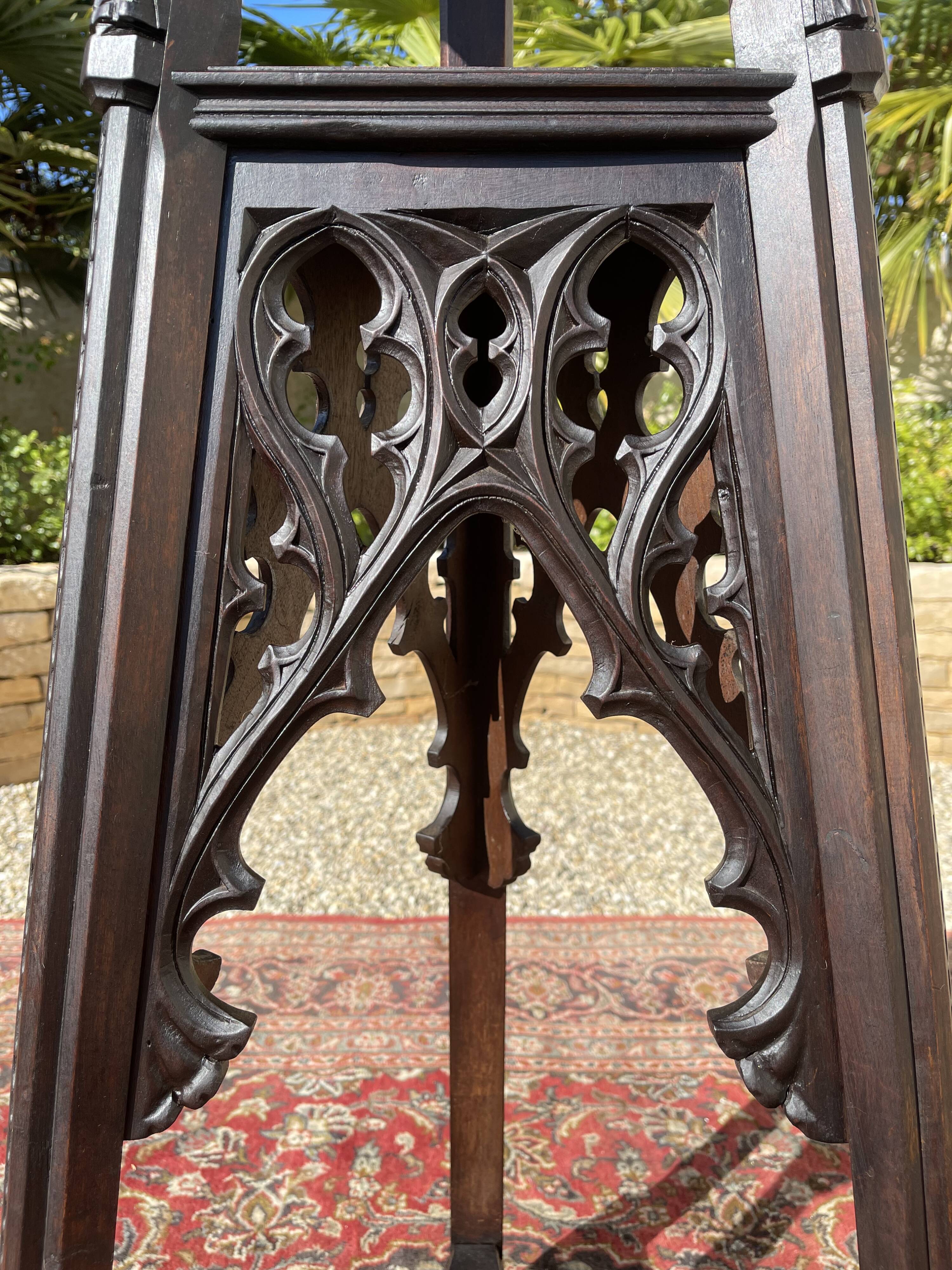 Neo-Gothic Walnut Saddle