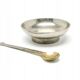 Art Deco salt shaker, nickel-plated brass, Krupp-Berndorf, Germany, 1930s