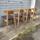 (Lot) 4 Baumann Fontania chairs 1960 (Fully restored)