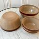 Duos of salad bowls in Gien sandstone 70s made in France