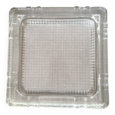 Large ashtray, pocket emptier, modernist glass paving from the 1960s.