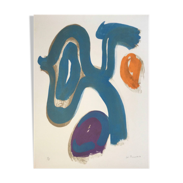 Original lithograph signed by james pichette (1920-1996)