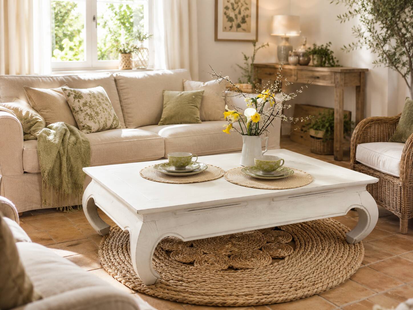 Low table in exotic wood with its safety glass