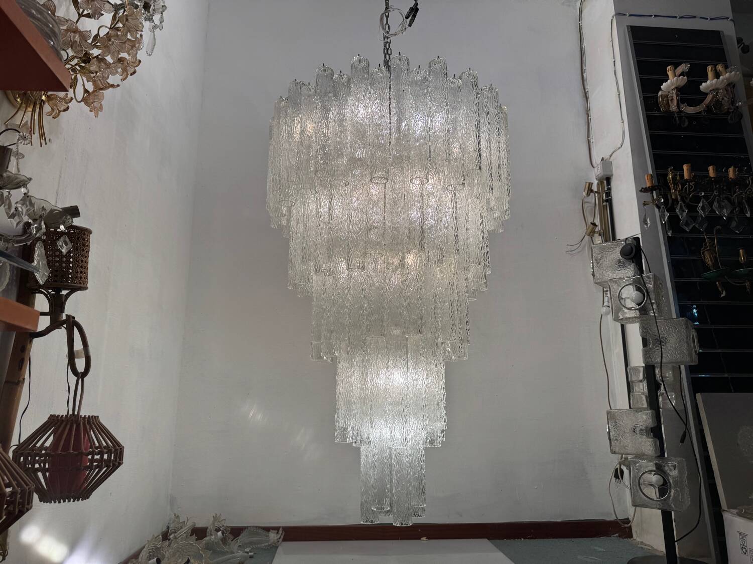 Extra Large Murano Glass Chandelier 1980’s