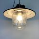 Vintage industrial factory hanging light, 1970s