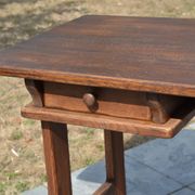 "Brutalist" farmhouse desk/table in solid oak