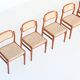 Set de 6 chaises Johannes Andersen Danemark 1960
