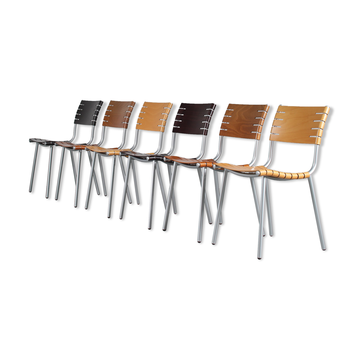 1980s Set of 6 dining chairs by Ruud jan Kokke for Harvink, Netherlands