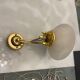 Large Brass Murano Glass Sconces Set of 10