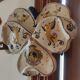 Old ceramic flower girl wall vase