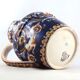 Ancien pichet/broc faïence de gien, renaissance, french ceramic/limoges/putti