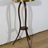 Small Mahogany Pedestal Table, Louis XVI Style – 1900