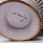 Openwork bowl in painted earthenware, Émile Tessier Le Croisic, 30-50's accident
