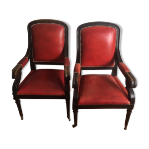 Paire de fauteuils de