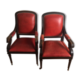 Pair of notary chairs