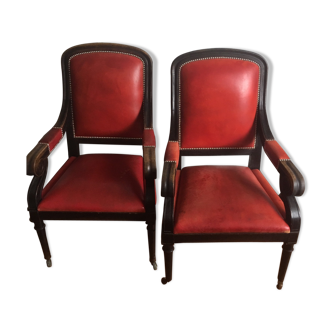 Pair of notary chairs