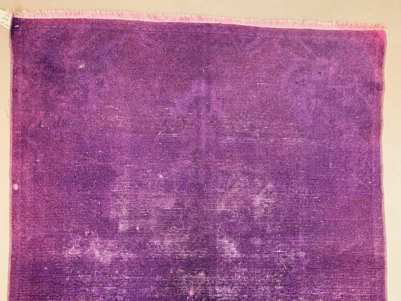 Old tribal Distressed Overdyed Vintage Turkish Wool Rug 214x115 cm Medium