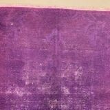 Old tribal Distressed Overdyed Vintage Turkish Wool Rug 214x115 cm Medium