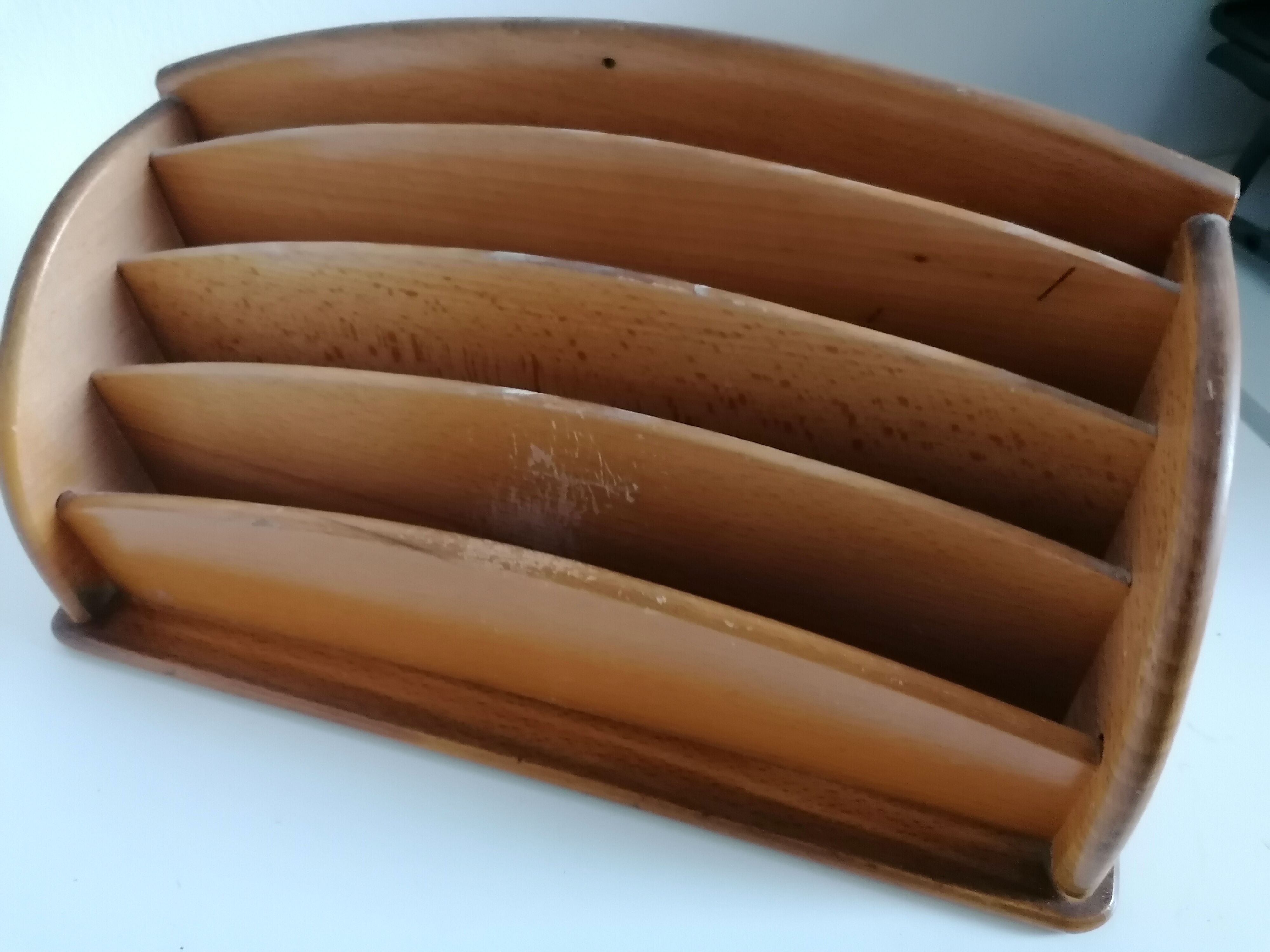 Sorter wood binder mail holder