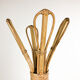 Portemanteau vintage en bamboo et rotin