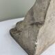 Stone sculpture, two feet on a block, signed D. Paillot.