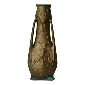 Vase art nouveau Nymphes