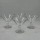 Set of 4 vintage glass coupe/martini glasses