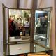 Miroir de barbier triptyique vintage