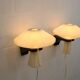 Pair original Le Klint 204 “Mushroom” lamps, designed by Vilhelm Wohlert