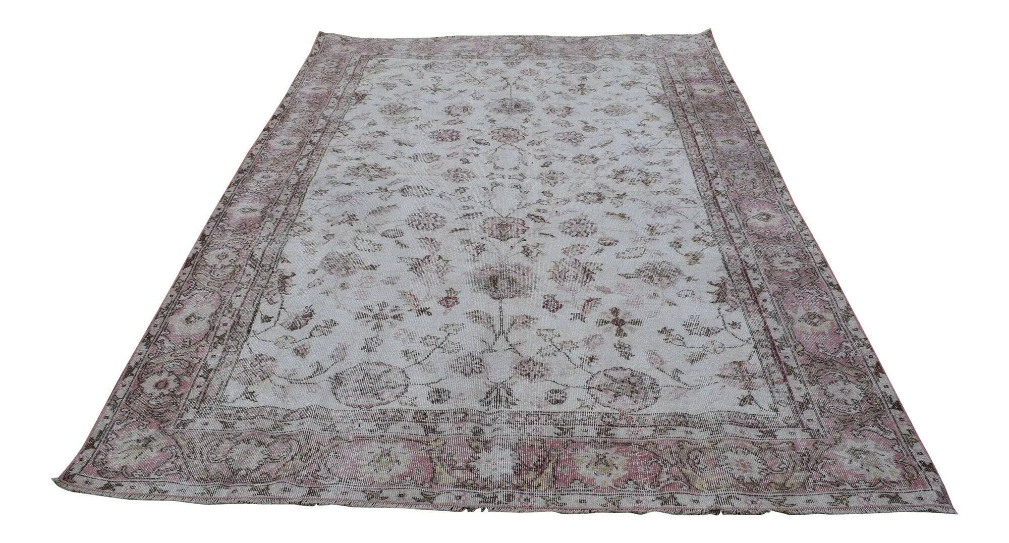 Vintage Turkish Oushak rug 195x305 cm