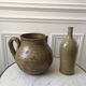 Ceramic bottle / stoneware / pottery vintage 70s signed