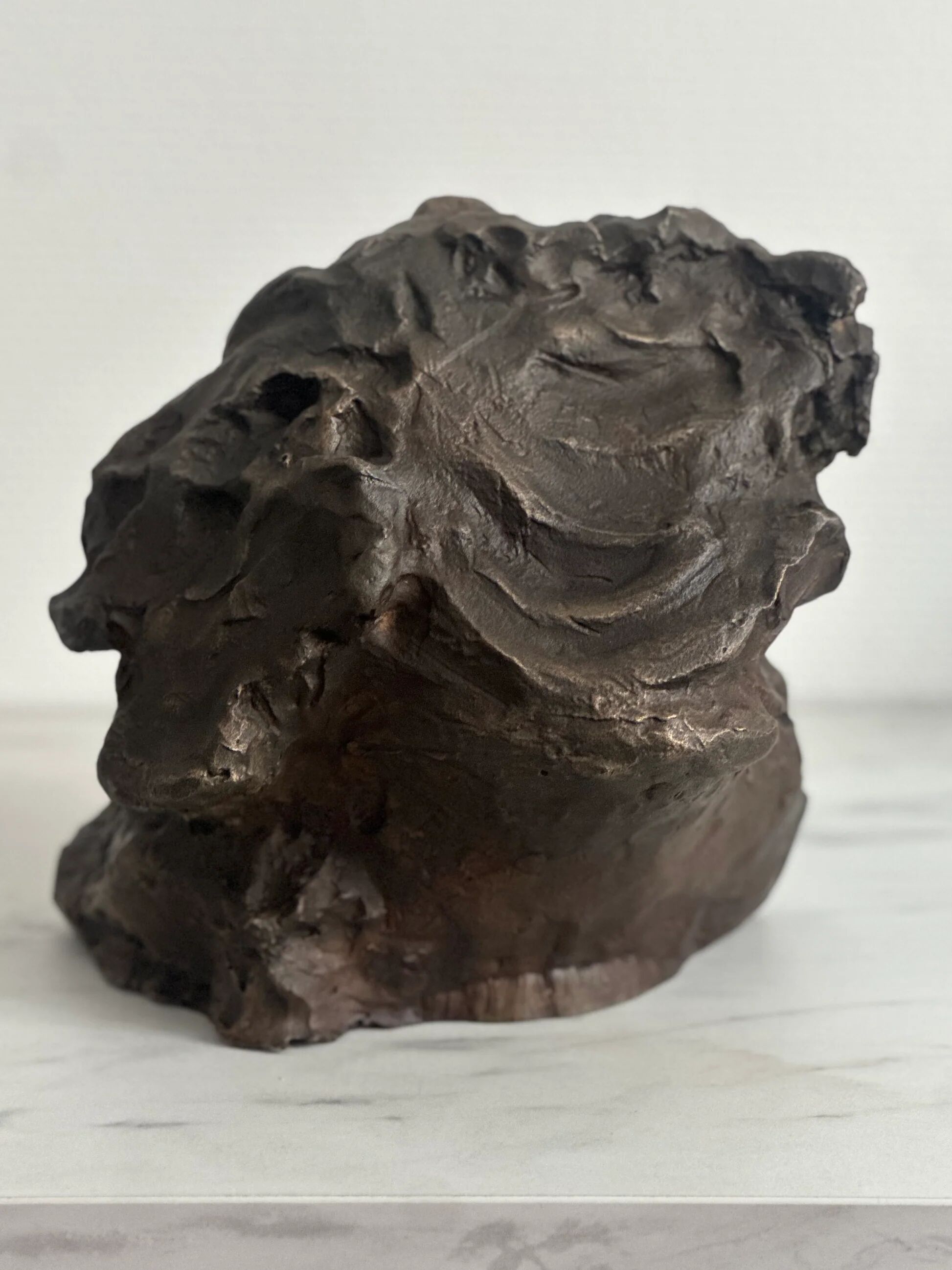 "The youth" — Claude Mary, bronze with patina, original numbered edition, 1992