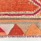3x11 Runner Coral Red Vintage Runner Rug, Wool Corridor Rug, 94x329Cm