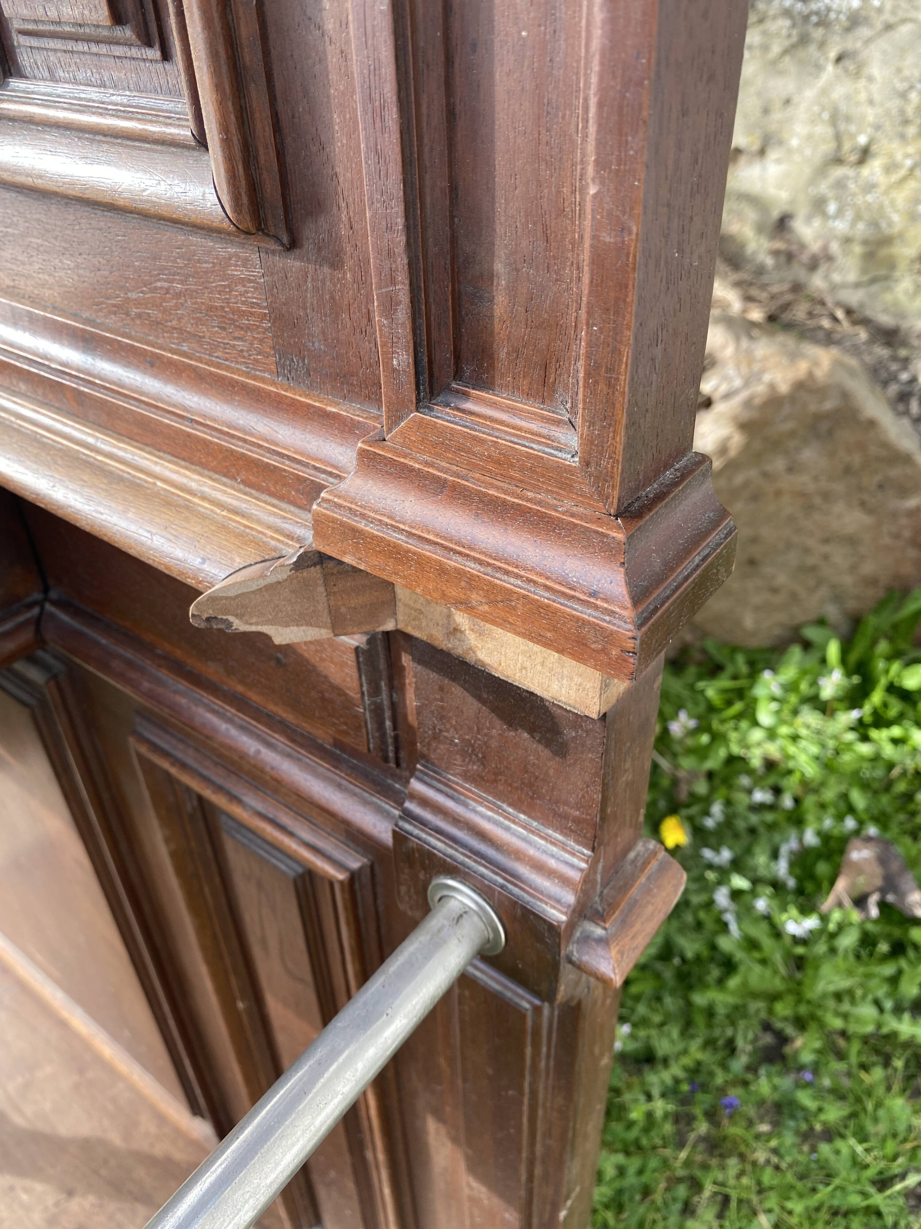 Wall coat rack entrance 218x112cm from the 1920s 1930s