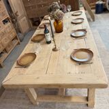 Large farmhouse table with 10 drawers