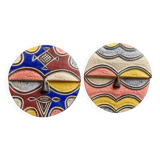 Set of 2 African Batéké masks / Téké masks