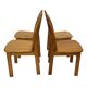 Vintage set of four pinewood chairs Rainer Daumiller minimalist design