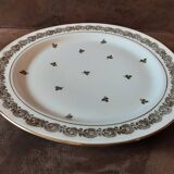 Large round Limoges porcelain dish