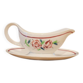 Saucière ancienne en porcelaine Boch Frères La Louvière