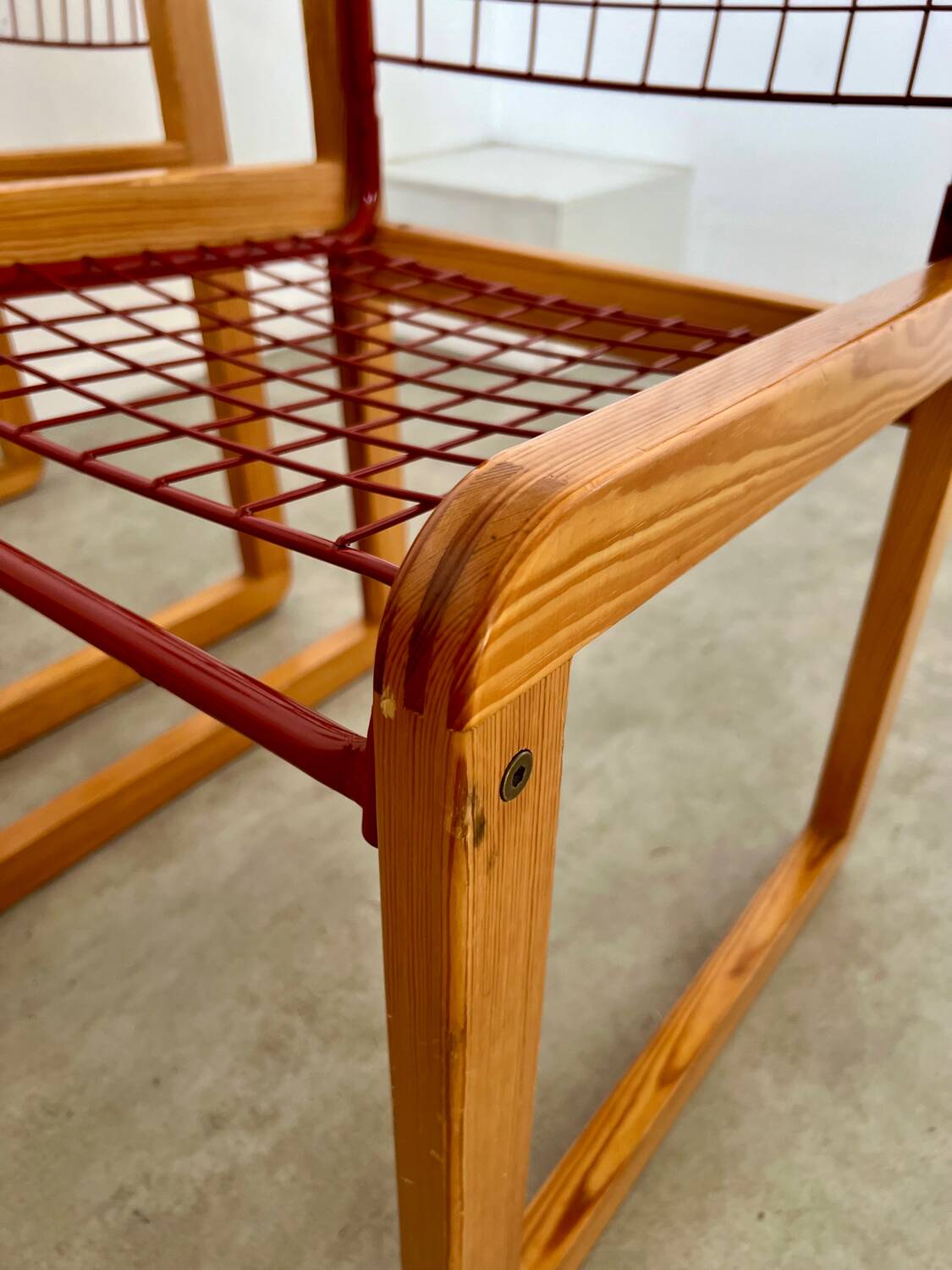 Lot 4 chaises  design Knut et Marianne Hagberg pour Ikea 1982 vintage métal et bois