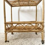 Vintage rattan server