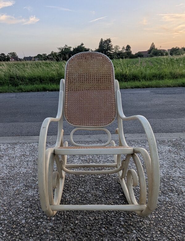 Vintage thonet  fauteuil à bascule rocking chair